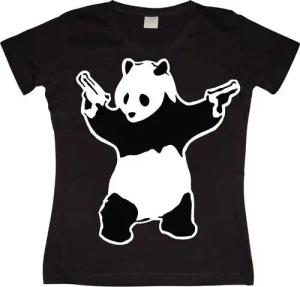 BANKSY T-Shirt Panda Girly T-Shirt