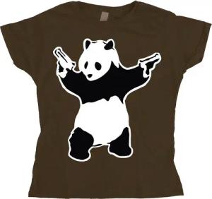 BANKSY T-Shirt Panda Girly T-Shirt