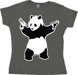 BANKSY T-Shirt Panda Girly T-Shirt