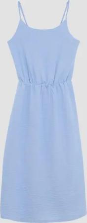 s.Oliver Maxikleid Gefüttertes Crêpe-Kleid mit Spaghettiträgern