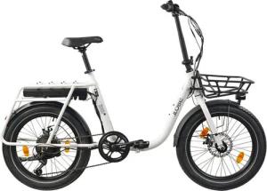 LLobe E-Bike Faltrad Elektro Faltrad 20" Neo.cult weiß, Shimano Tourney Schaltwerk, Kettenschaltung, Heckmotor, 460,8 Wh