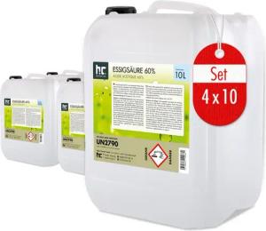 Höfer Chemie GmbH 4x 10 L Essigsäure 60% Grundreiniger