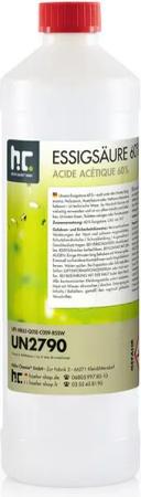 Höfer Chemie GmbH 1 Liter Essigsäure 60% in Flaschen Grundreiniger