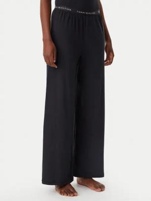 Tommy Hilfiger Pyjamahose UW0UW05776 Schwarz Relaxed Fit