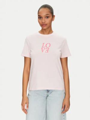 Pieces T-Shirt Skylar 17155376 Rosa Regular Fit
