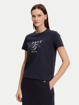 Gant T-Shirt 4200563 Dunkelblau Regular Fit
