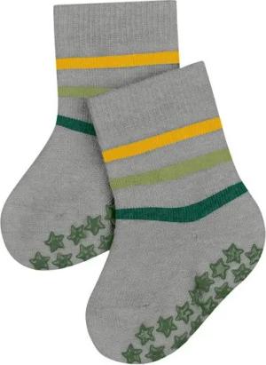 FALKE Haussocken Multi Stripe (1-Paar) Vollplüsch-Strumpf aus Baumwolle
