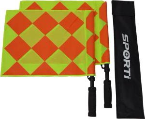 Ein Paar Multi-Checkered-Spielfeldfahnen Sporti