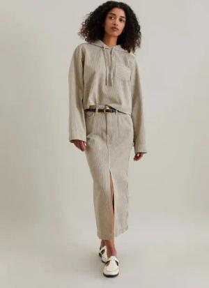 Crop-Kapuzen-Overshirt relaxed