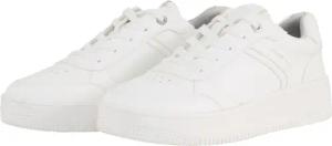 TOM TAILOR DENIM Damen Sneaker mit erhöhter Sohle, weiß, Uni, Gr. 36