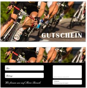 LYSCO Geschenkkarte Geschenkgutschein Fahrrad Rennsport Biken (Fahrrad-654), Fahrradtour Radfahren Sport treiben Rennrad fahren