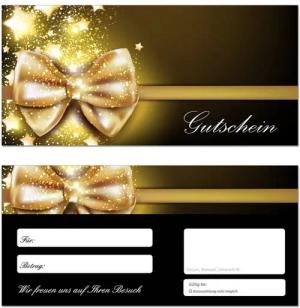 LYSCO Geschenkkarte Geschenkgutscheine Sterne Sternenbilder Schleife (Sterne-660), Gestirne Himmelskörper Lichtpunkte Wünsche