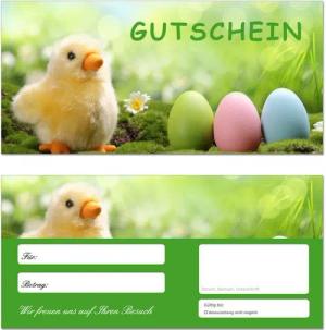LYSCO Geschenkkarte Geschenkgutschein Ostern Osterzeit (Ostern-651), Geschenke Schokolade Ostereier Osterkörbchen