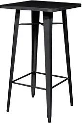 meet powered by PAPERFLOW URBAN Stehtisch Stahl schwarz 60,0 x 60,0 x 108,0 cm