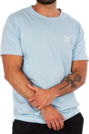 iriedaily T-Shirt - Basic T-Shirt - Hellblaues T-Shirt - Kurzarm Shirt einfarbig