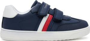 Tommy Hilfiger Sneakers Stripes Low Cut Lace Velcro Sneaker T1X9-33840-1269 S Dunkelblau