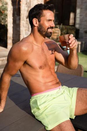 Herren-Badehose mit Kordelzug und Taschen