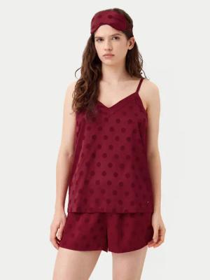 Tommy Hilfiger Pyjama UW0UW05551 Dunkelrot Regular Fit
