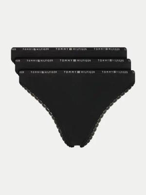 Tommy Hilfiger 3er-Set Stringtangas UW0UW05954 Schwarz