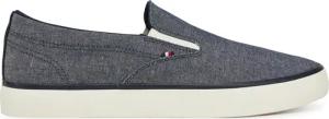 Tommy Hilfiger Sneakers aus Stoff Th Hi Vulc Low Slip On Ch FM0FM05390 Blau