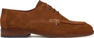 Tommy Hilfiger Halbschuhe Hilfiger Thunit Suede M Toe Shoe FM0FM05468 Braun