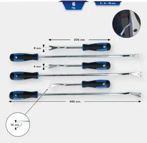Brilliant Tools Lösewerkzeug-Satz für Verkleidungsclips, 6-tlg