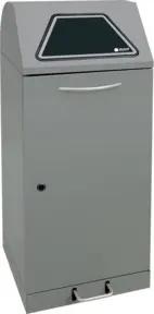 Stumpf Sortsystem Modul-Vario 120 graualu-struktur ProSlide-System, 120 Liter Trethebel