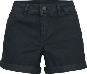 Noisy May Short - NMBe Lucy Fold Shorts - XS bis M - für Damen - Größe M - schwarz