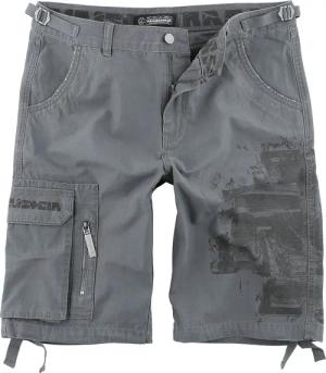 Rammstein Short - Broken Logo - S bis 5XL - für Männer - Größe S - grau - Lizenziertes Merchandise!
