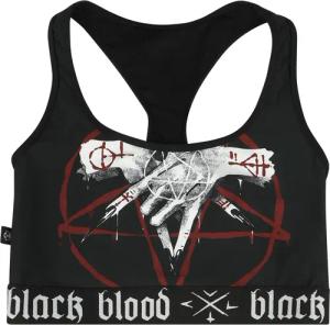 Gothicana by EMP - Gothic Bikini-Oberteil - Bikinitop with Pentagram - S bis XXL - für Damen - Größe L - schwarz