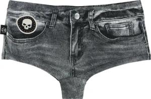 Rock Rebel by EMP - Rock Bikini-Unterteil - Jeans Optik Bikini Bottom - S bis XXL - für Damen - Größe M - dunkelgrau