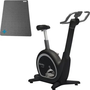Skandika Heimtrainer Abisko Set (mit Bodenschutzmatte), EMS-Widerstand mit App Steuerung, Auto. Lenker- & Satteleinstellung