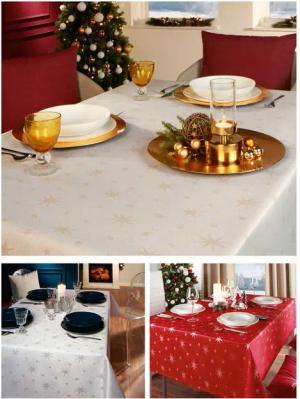 DecoHomeTextil Heimtextilmanufaktur Tischdecke Lurex Sterne Tischläufer Glitzer