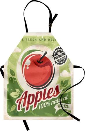 Abakuhaus Kochschürze Höhenverstellbar Klare Farben ohne verblassen, Obst Grunge Zerrissen Werbung