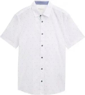 TOM TAILOR Kurzarmhemd Fitted Kurzarmhemd mit Muster