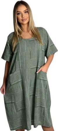 Mississhop Sommerkleid Baumwollkleid 100 % Baumwolle Casual Shirtkleid Strandkleid M.377