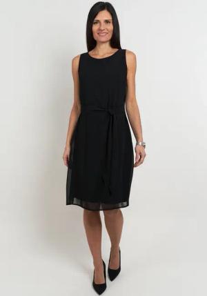 Seidel Moden Chiffonkleid, mit Stoffgürtel, MADE IN GERMANY