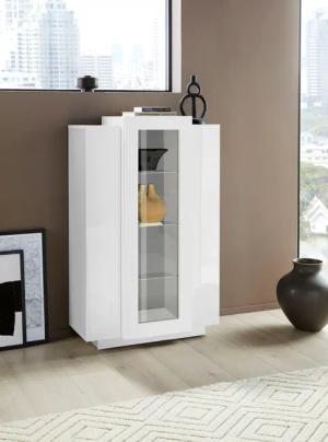 INOSIGN Vitrine "Coro, Vitrine, Glasvitrine, Vitrinenschrank, Stauraumvitrine", 3 Türen davon 1 Glastür, 9 Fächer, Doppeltiefe, Höhe 120,5cm