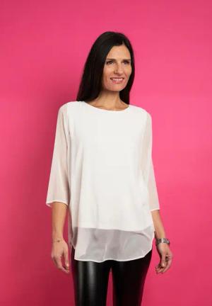 Seidel Moden Langarmbluse, mit Layering, MADE IN GERMANY