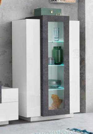 INOSIGN Vitrine "Coro, Vitrine, Glasvitrine, Vitrinenschrank, Stauraumvitrine", 3 Türen davon 1 Glastür, 9 Fächer, Doppeltiefe, Höhe 120,5cm