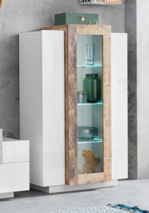INOSIGN Vitrine "Coro, Vitrine, Glasvitrine, Vitrinenschrank, Stauraumvitrine", 3 Türen davon 1 Glastür, 9 Fächer, Doppeltiefe, Höhe 120,5cm