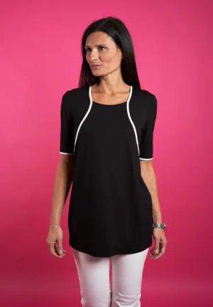 Seidel Moden T-Shirt, mit Kontraststreifen, MADE IN GERMANY