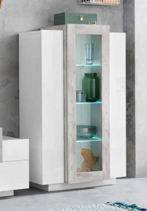 INOSIGN Vitrine "Coro, Vitrine, Glasvitrine, Vitrinenschrank, Stauraumvitrine", 3 Türen davon 1 Glastür, 9 Fächer, Doppeltiefe, Höhe 120,5cm