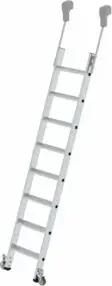 MUNK Aluminium-Regalleiter fahrbar 8 Stufen