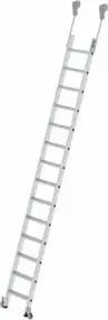 MUNK Aluminium-Regalleiter fahrbar 14 Stufen