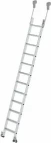 MUNK Aluminium-Regalleiter fahrbar 12 Stufen