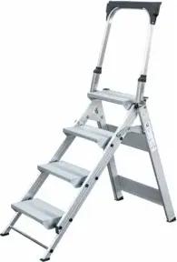 MUNK Aluminium-Klapptreppe klappbarem Bügel 4 Stufen