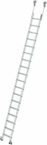 MUNK Aluminium-Regalleiter fahrbar 18 Stufen