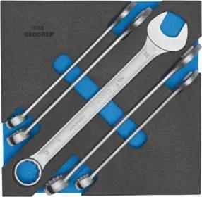 Gedore 1500 CT2-7-32 Ring-Maulschlüssel-Satz in Check-Tool-Modul