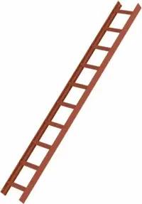 MUNK Dachleiter rot-braun 10 Sprossen